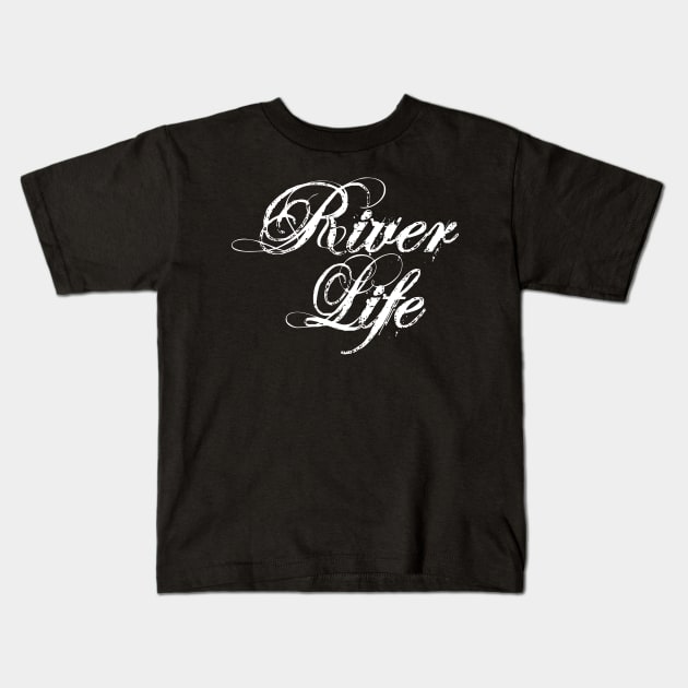 River Life Kids T-Shirt by vintageinspired